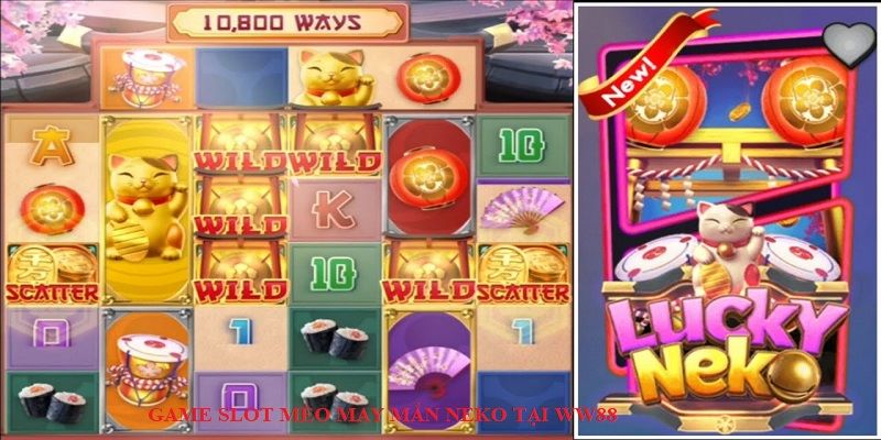 Mô phỏng game Mèo may mắn Neko nổ hũ 90