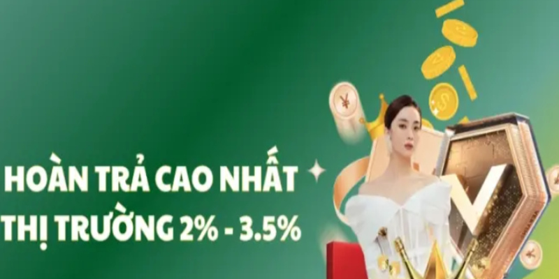 Hoàn trả cao nhất ở thị trường lên tới 2-3.5%