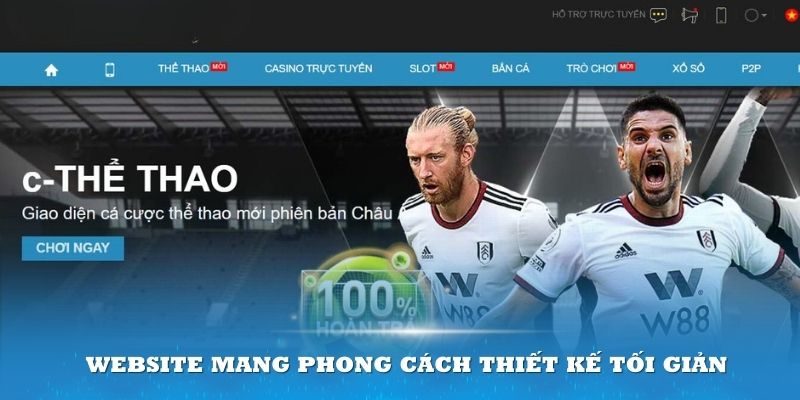 Website mang phong cách thiết kế tối giản độ nhận diện cao